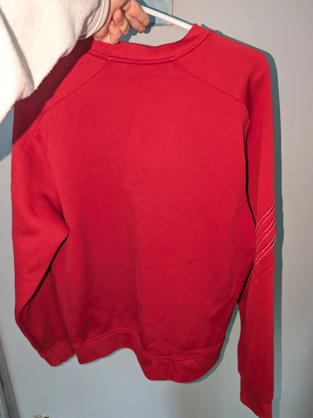 adidas Red Louisville Crewneck Pullover